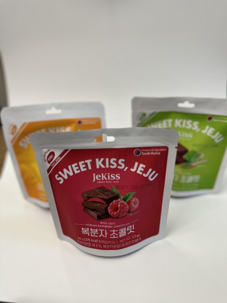 JeKiss Mini-Pouch Chocolate Mix (Tangerine / Green Tea / Bokbunja)